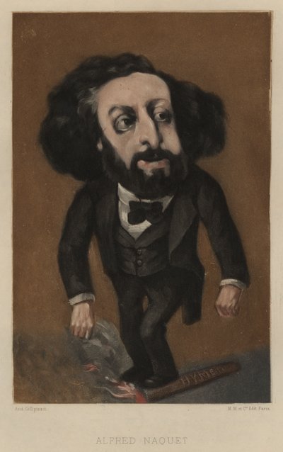Alfred Naquet, chimico e politico francese da Andre Gill